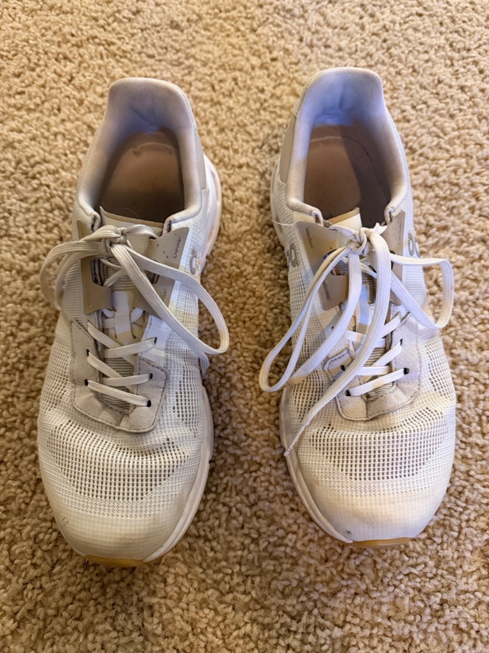 On Running Cream/White Women's Running Shoes